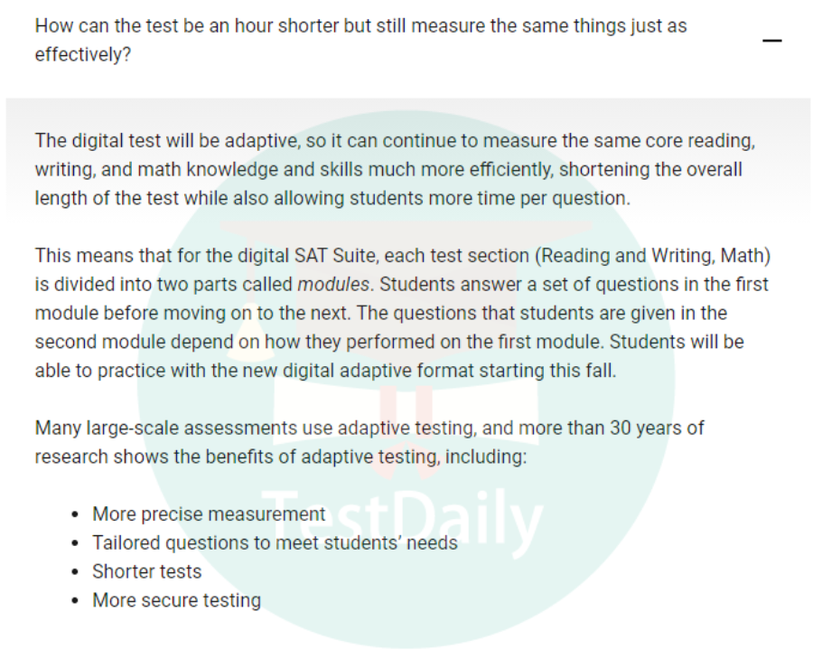 SAT机考揭秘:SAT机考要搞的“自适应”到底是什么意思?机考用什么软件练习？